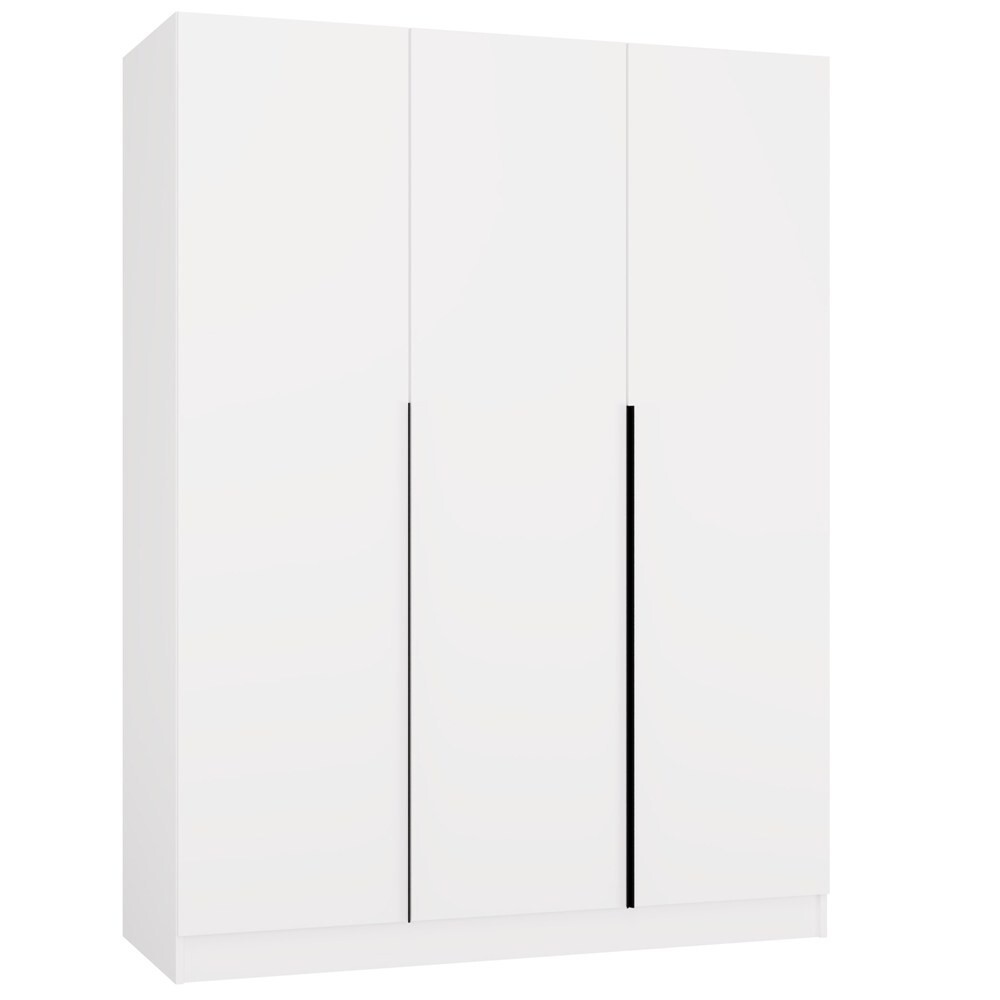 Šatní skříň Senso 3D 150 cm bílá/černá