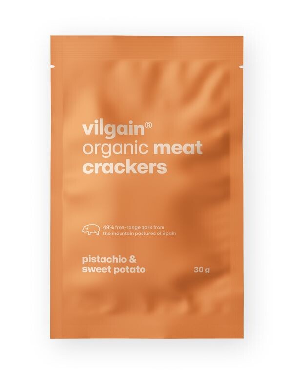 Vilgain Mäsové krekry BIO – pistácie a batáty 30 g