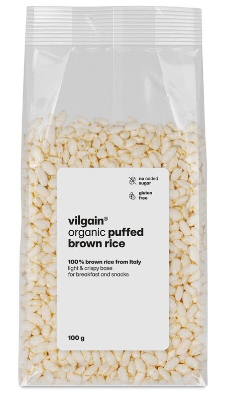 Vilgain Pufovaná celozrnná ryža BIO – 100 g