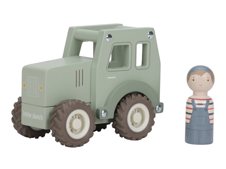LITTLE DUTCH Traktor drevený