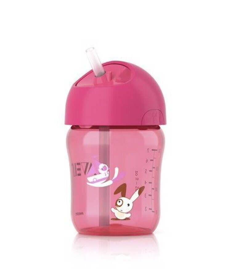 Philips AVENT @Hrnček 260ml so slamkou dievča