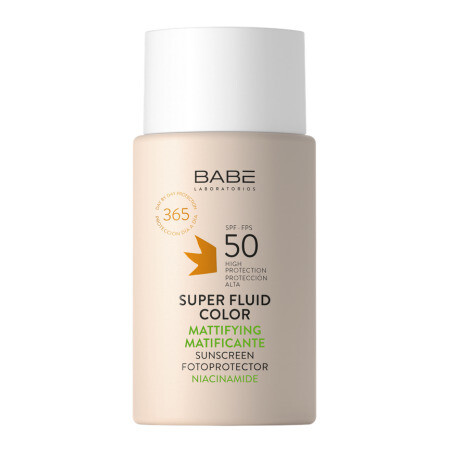 BABÉ Super tónovaný zmatňujúci fluid s ochranným faktorom 50 ml