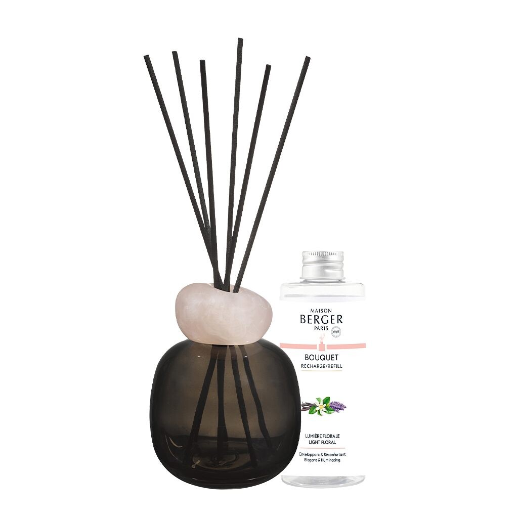 Maison Berger Paris Aróma difuzér Mineral, čierny + náplň Svetlo kvetín 180 ml 7887