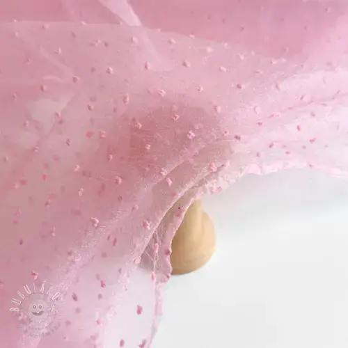 Tyl na TUTU DOTS pink
