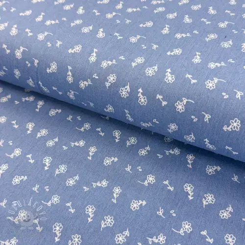 JEANS STRETCH Small retro flowers jeans