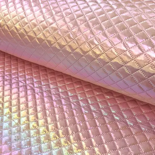 Prešívaná látka Fancy diamonds light pink