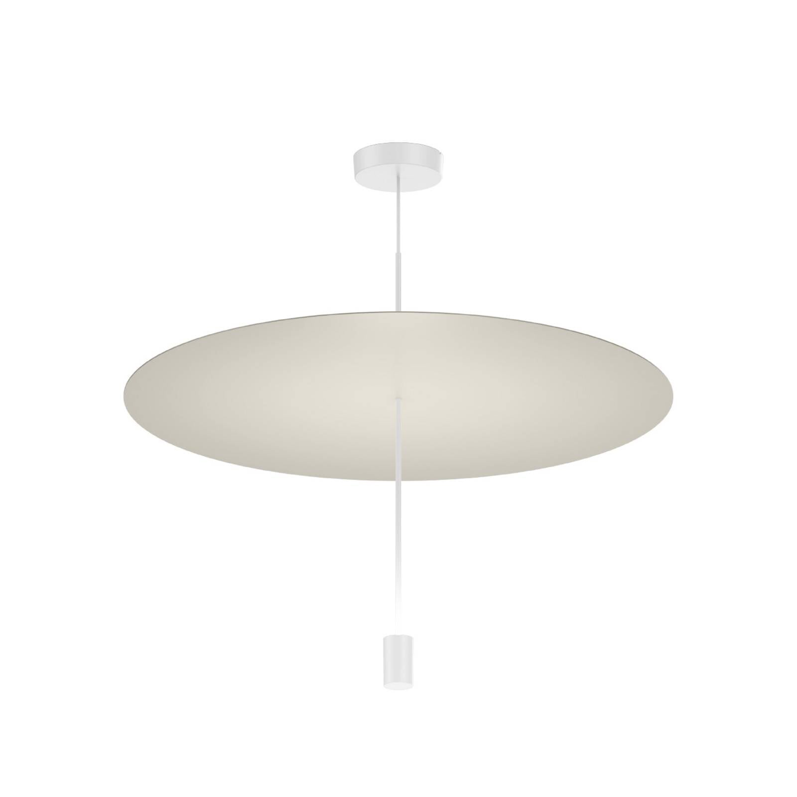 WEVER & DUCRÉ LED závesné svietidlo Shedda Ø 70 cm, hodvábnosivá, 2700 K