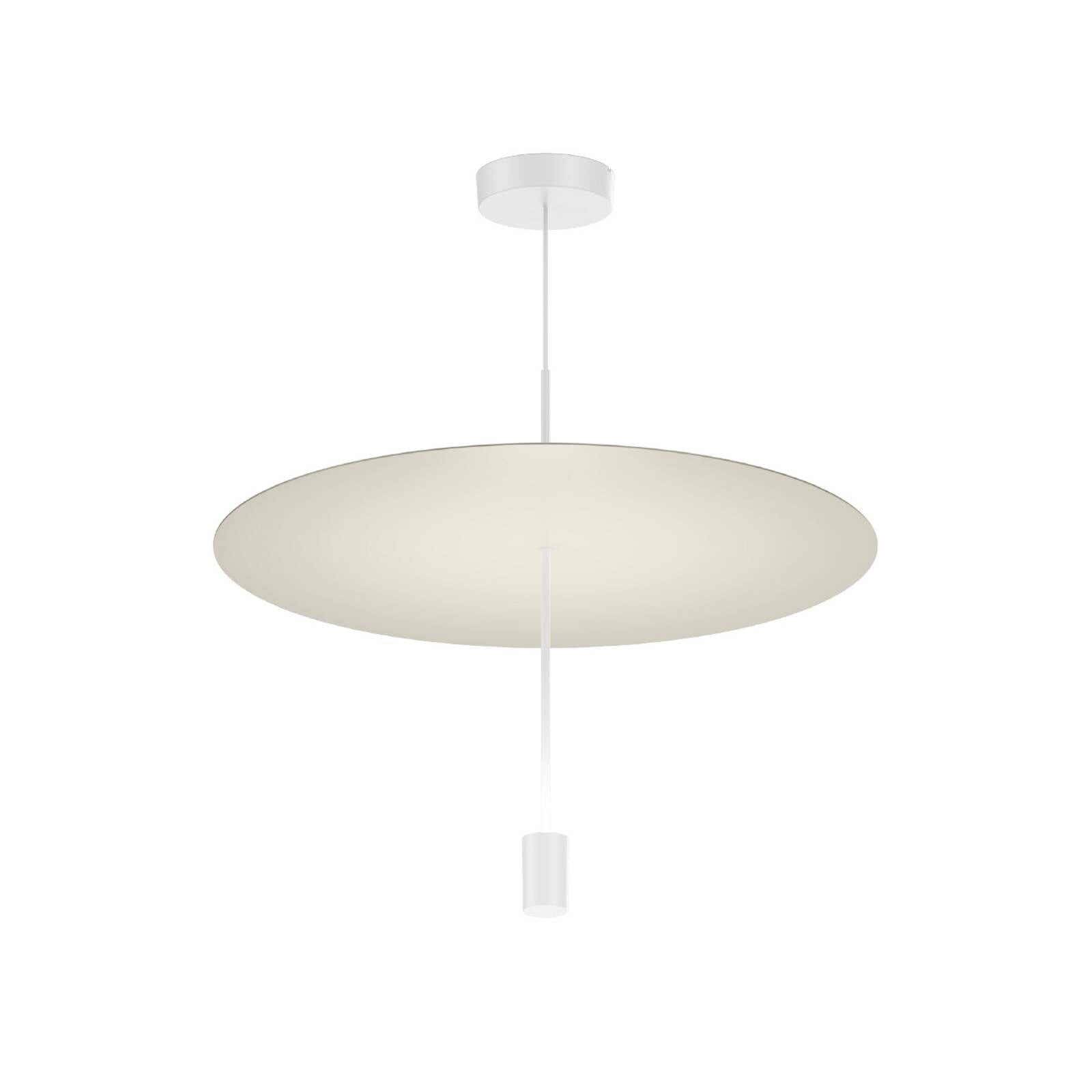 WEVER & DUCRÉ LED závesné svietidlo Shedda Ø 55 cm, hodvábnosivá, 2700 K