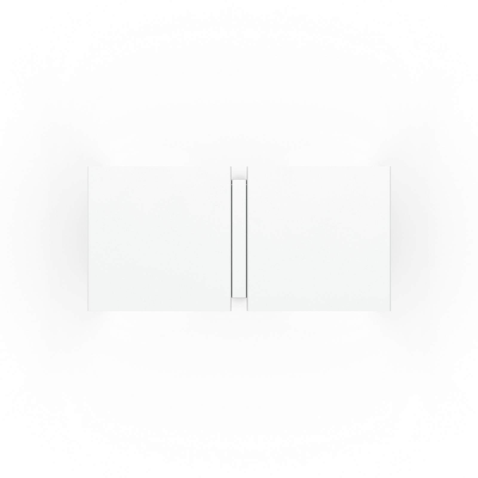 WEVER & DUCRÉ Nástenné svetlo CG Square, biela, šírka 21 cm, 2-pl.