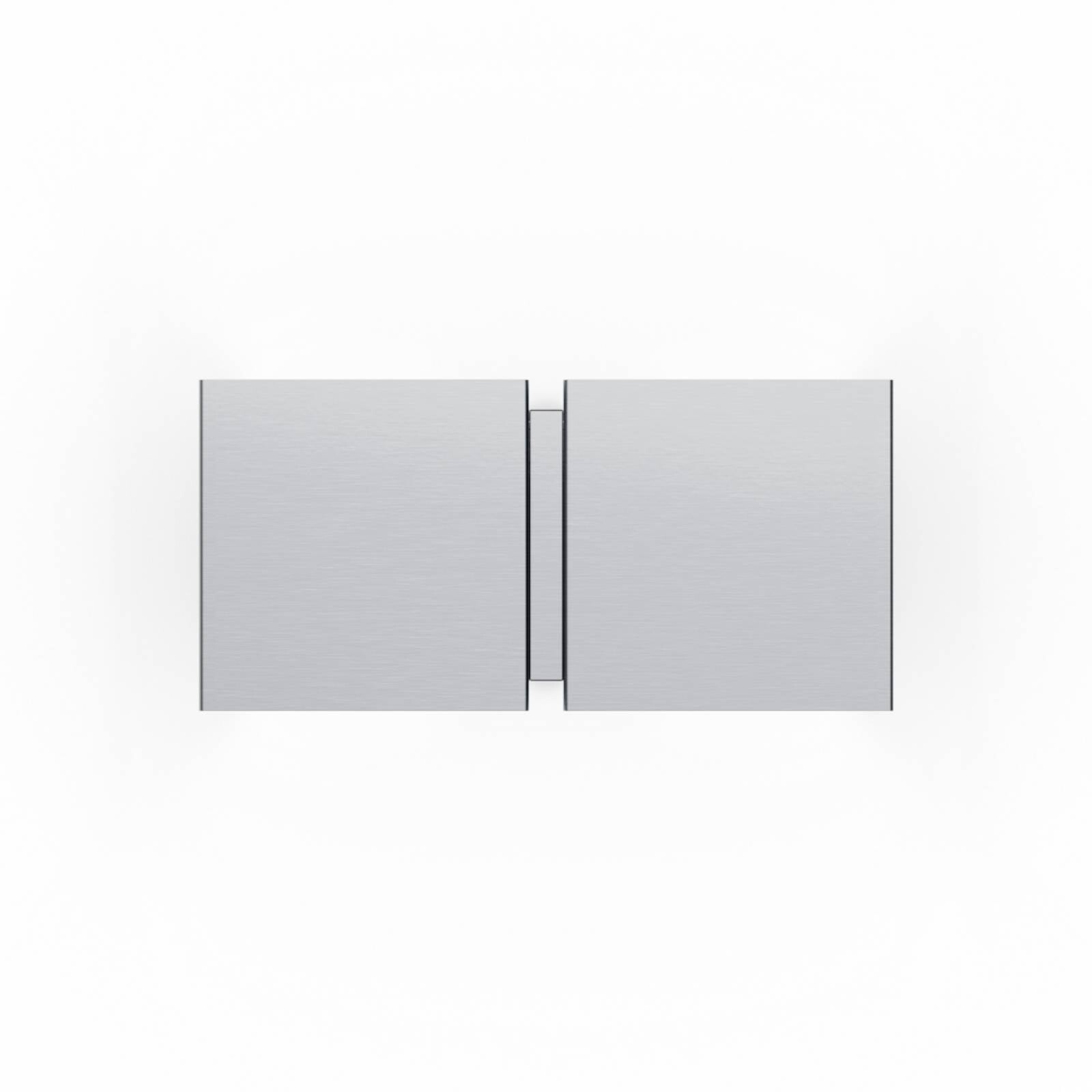 WEVER & DUCRÉ Nástenné svetlo CG Square, hliník, 21 cm, 2-pl.