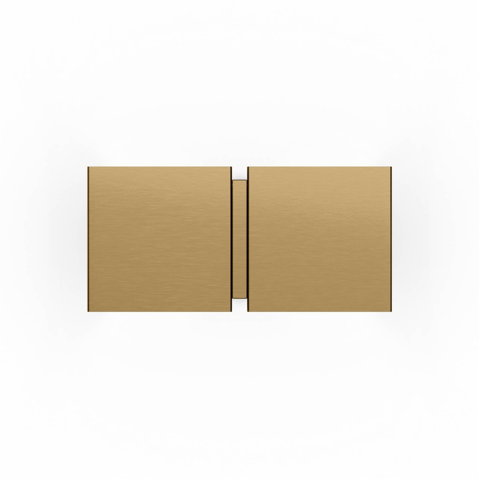 WEVER & DUCRÉ Nástenné svetlo CG Square béžová, šírka 21 cm, 2-pl.