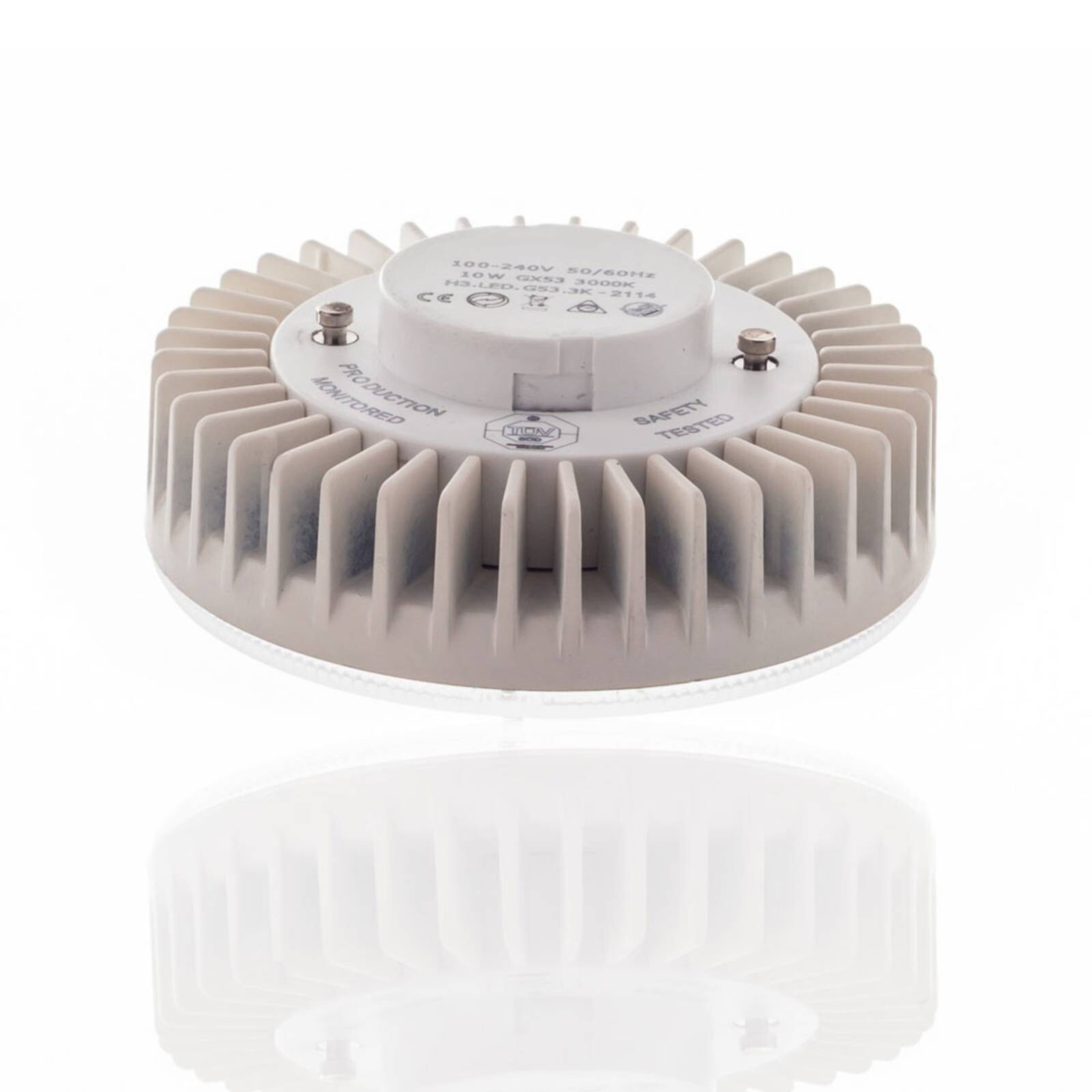 LED žiarovka GX53, 10 W, 3 000/4 000/6 500 K, 1 050 lm
