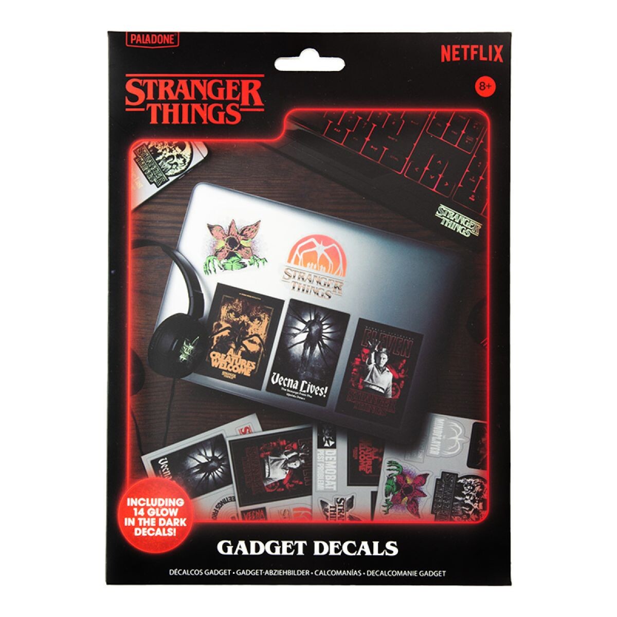 Stranger Things samolepky svietiace