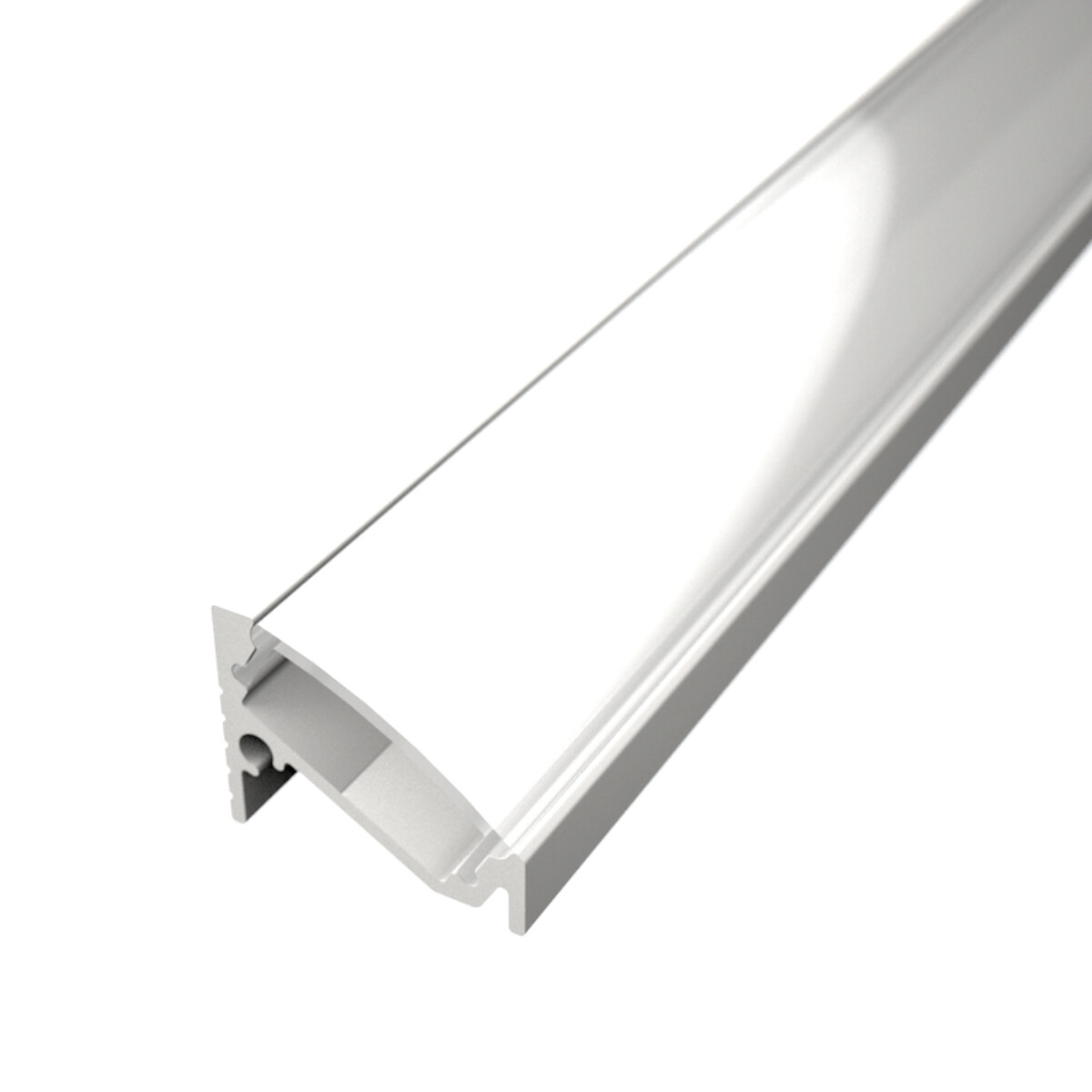 LED Solution Rohový profil pre LED pásiky R8 biely Vyberte variantu a dĺžku: Profil bez difúzora 1m LP206W-1M