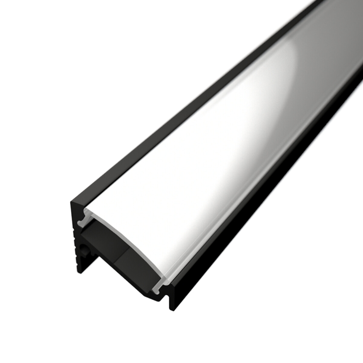 LED Solution Rohový profil pre LED pásiky R8 čierny Vyberte variantu a dĺžku: Profil bez difúzora 1m LP206B-1M