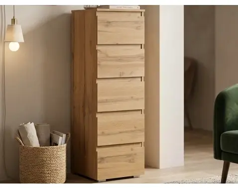 Vysoká úložná skrinka Image 45 cm, medový dub%