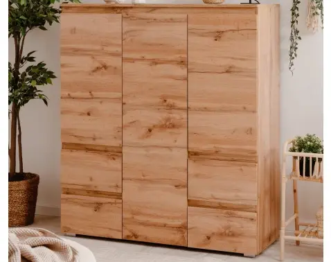 Vysoká komoda so zásuvkami Image 116 cm, medový dub%