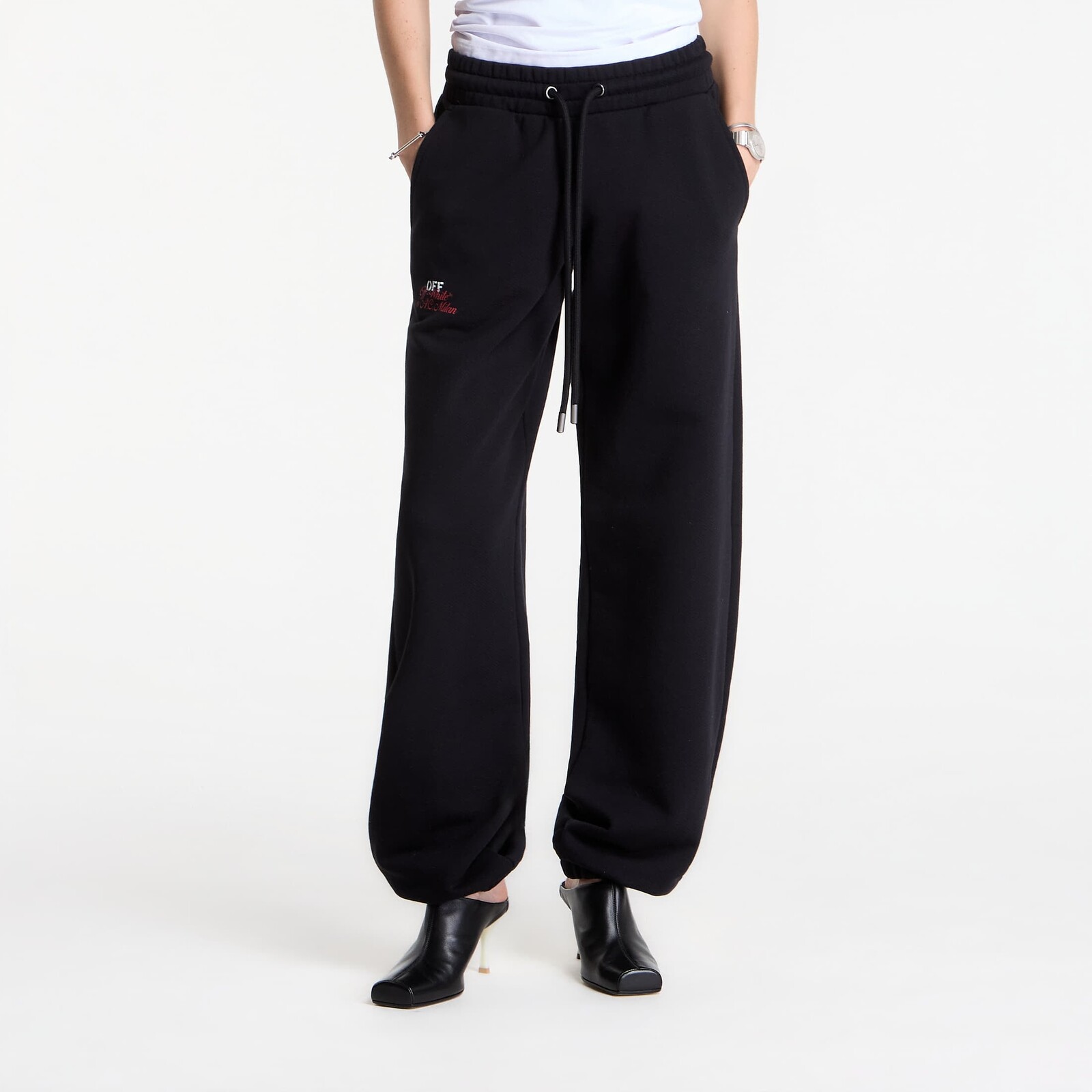 Tepláky Off-White x AC Milan Reg Sweatpants Black/ No Color L