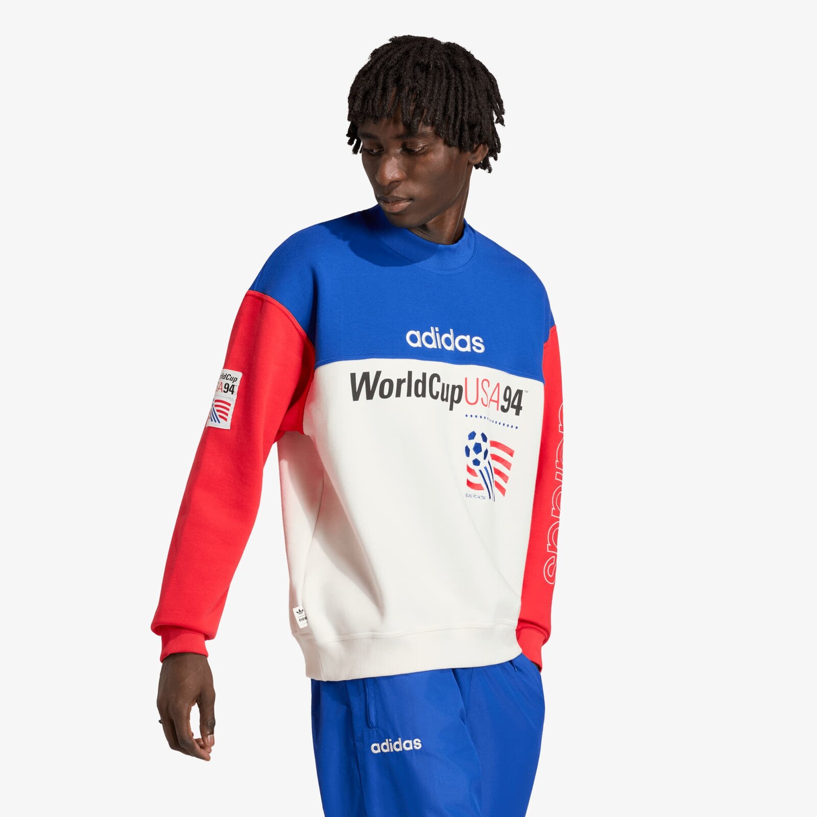 Mikina adidas Graphic Sweatshirt Team Royal Blue/ Cloud White XL