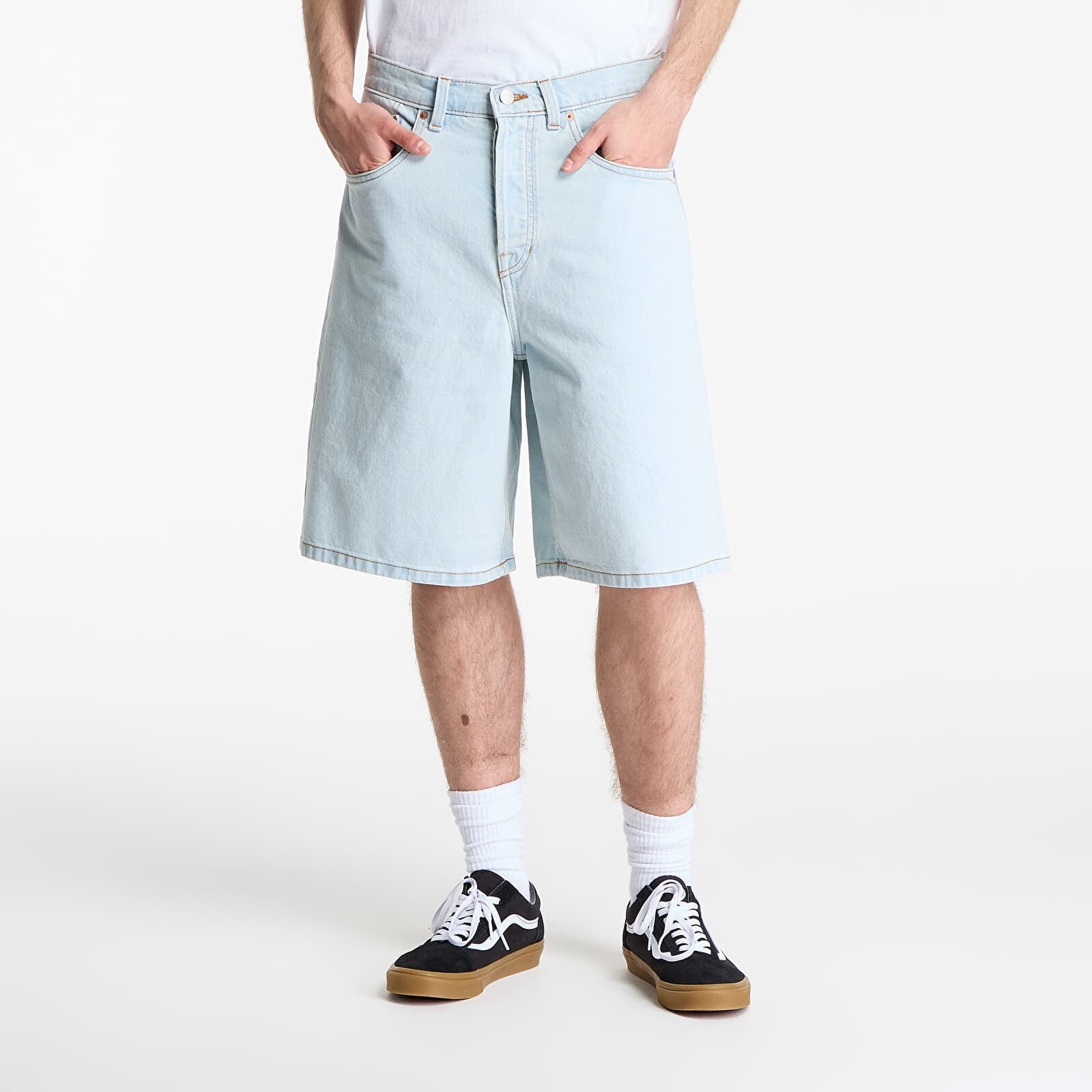 Šortky Vans Check-5 Baggy Denim Shorts Blue Ice 34