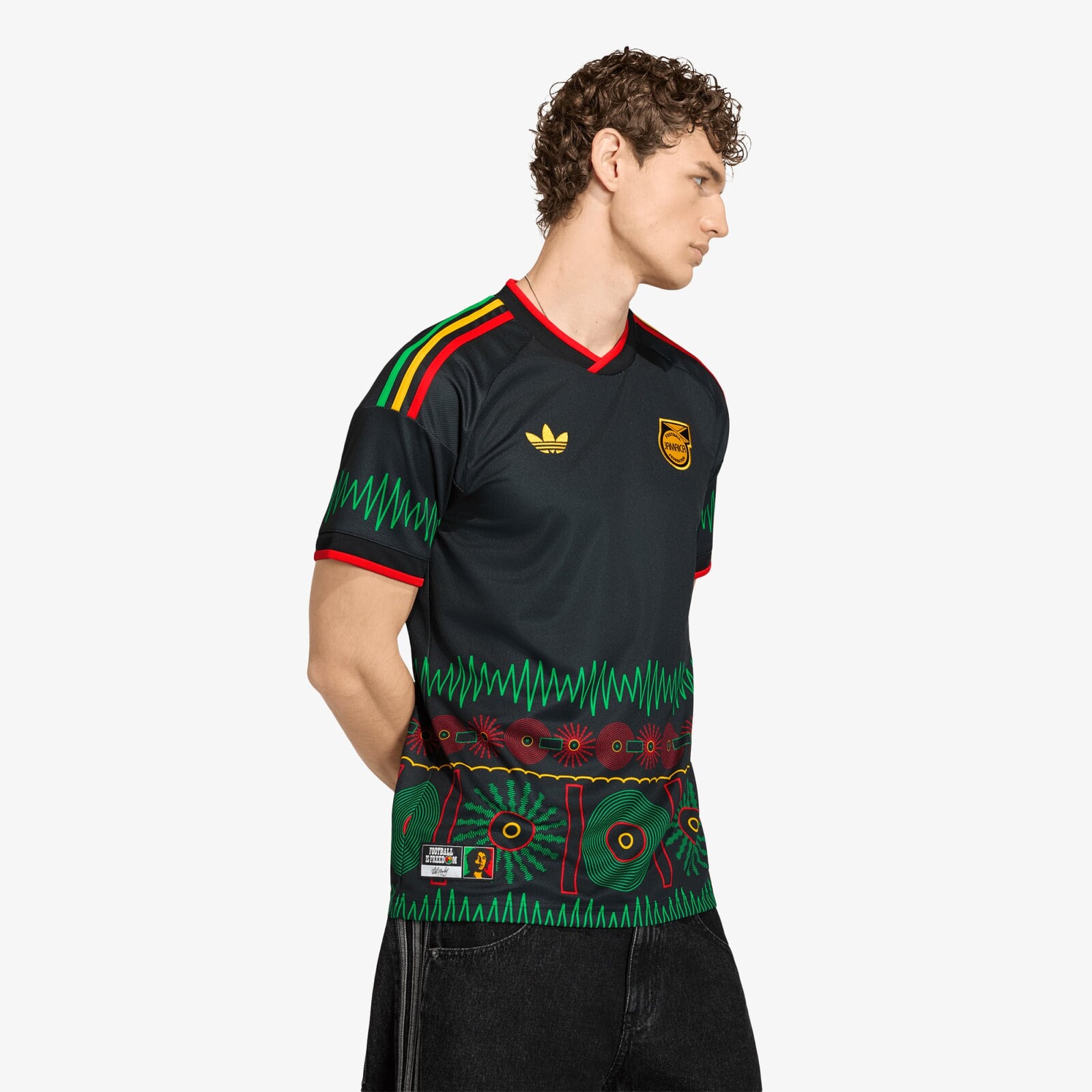 Dres adidas Jamaica 26 X Bob Marley Away Jersey Black M