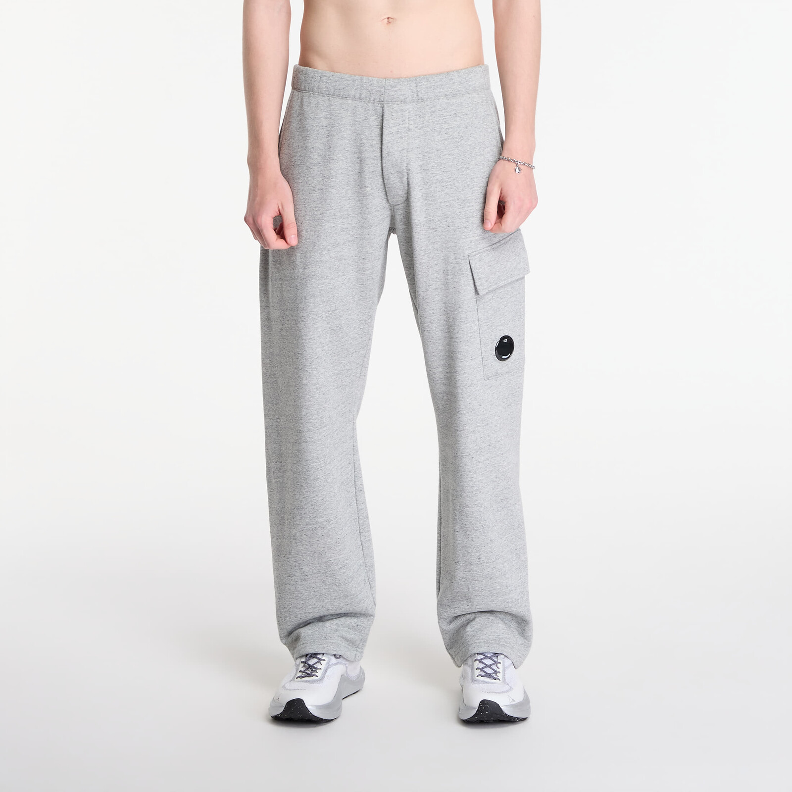 Tepláky C.P. Company Diagonal Raised Fleece Cargo Sweatpants Greystone XXL