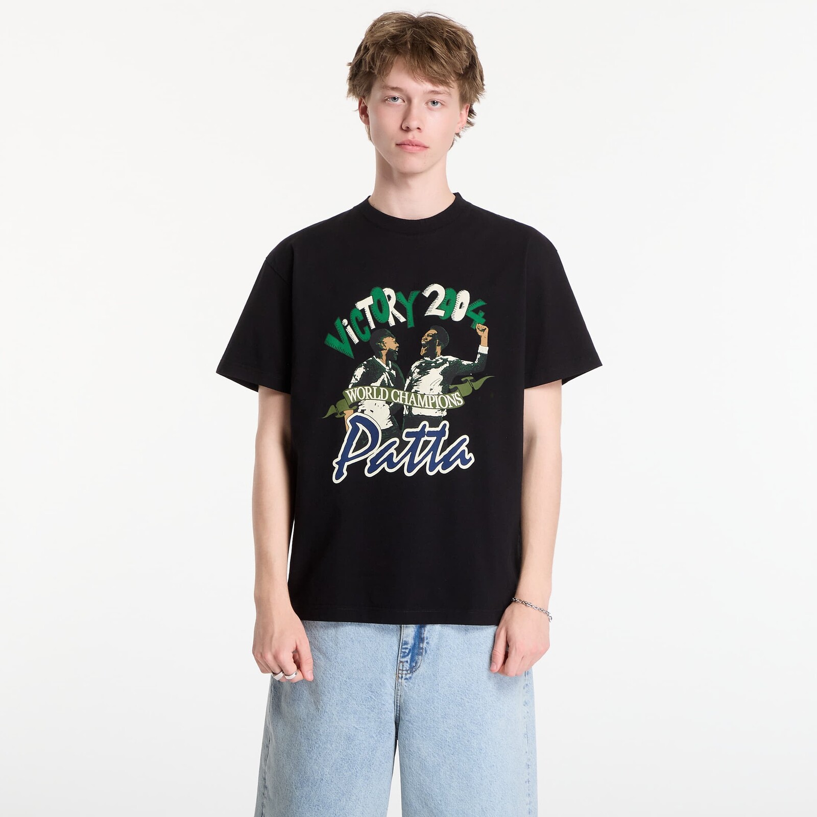 Tričko Patta Victory T-Shirt UNISEX Black S