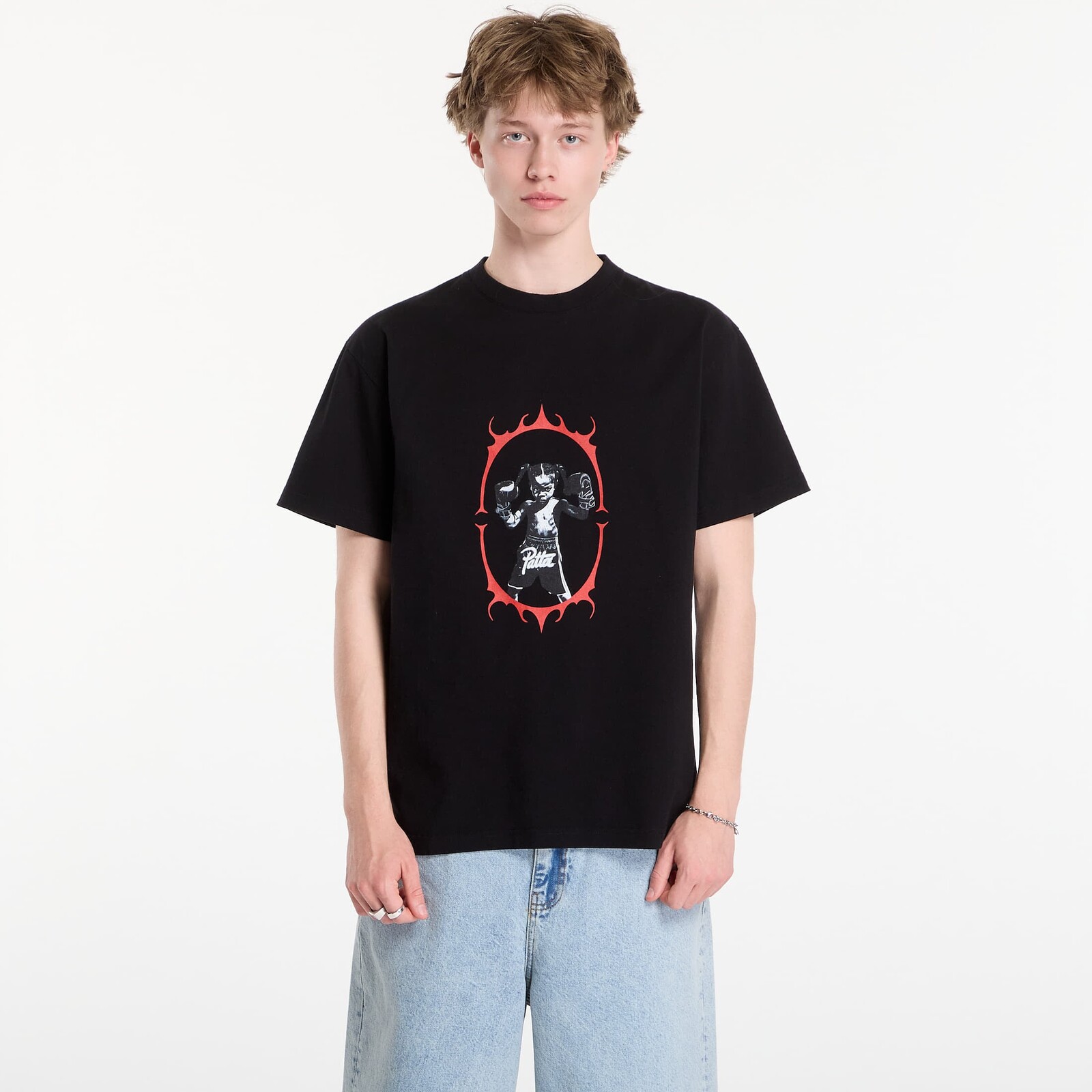 Tričko Patta Boxing T-Shirt UNISEX Black M