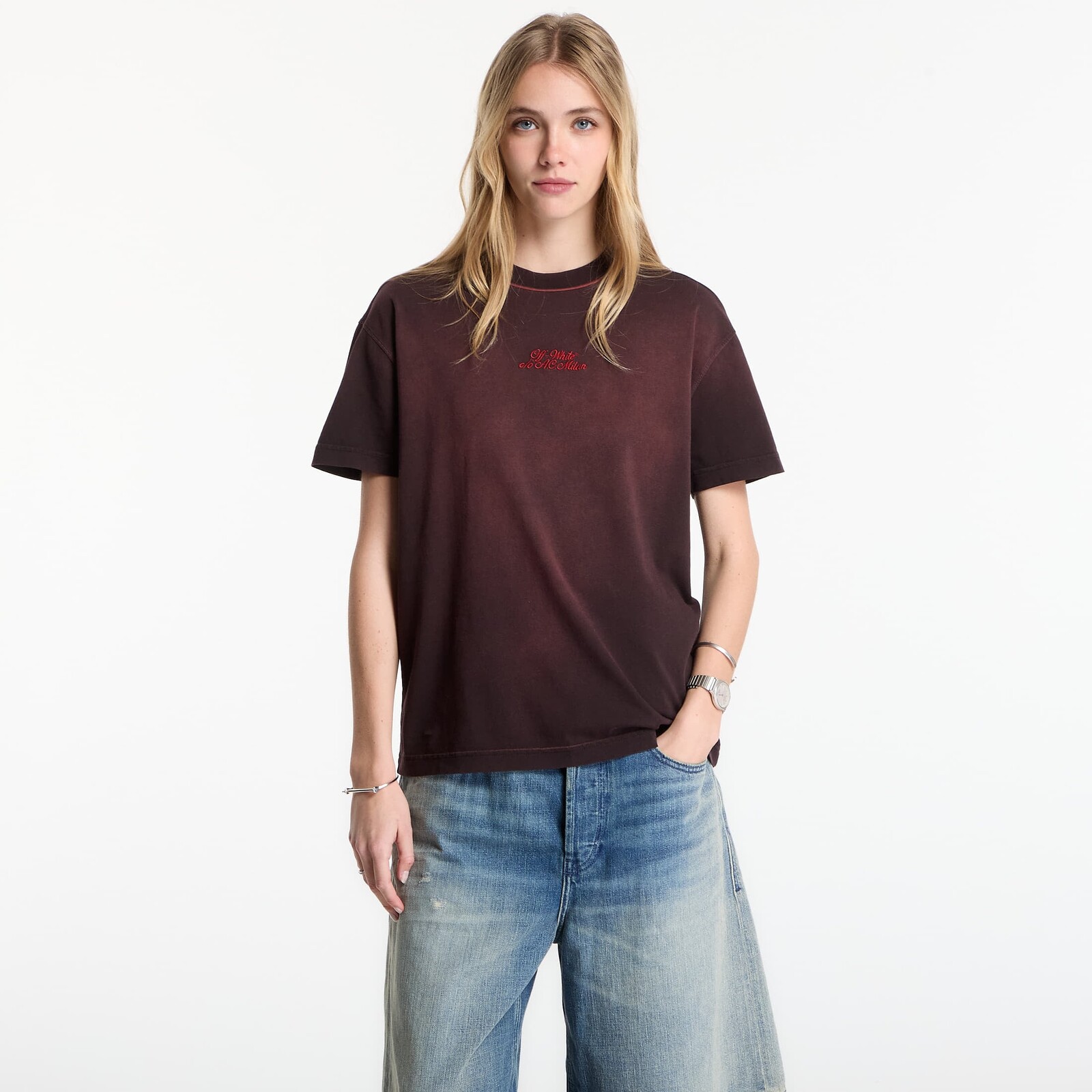 Tričko Off-White x AC Milan Reg Tee Black/ No Color S