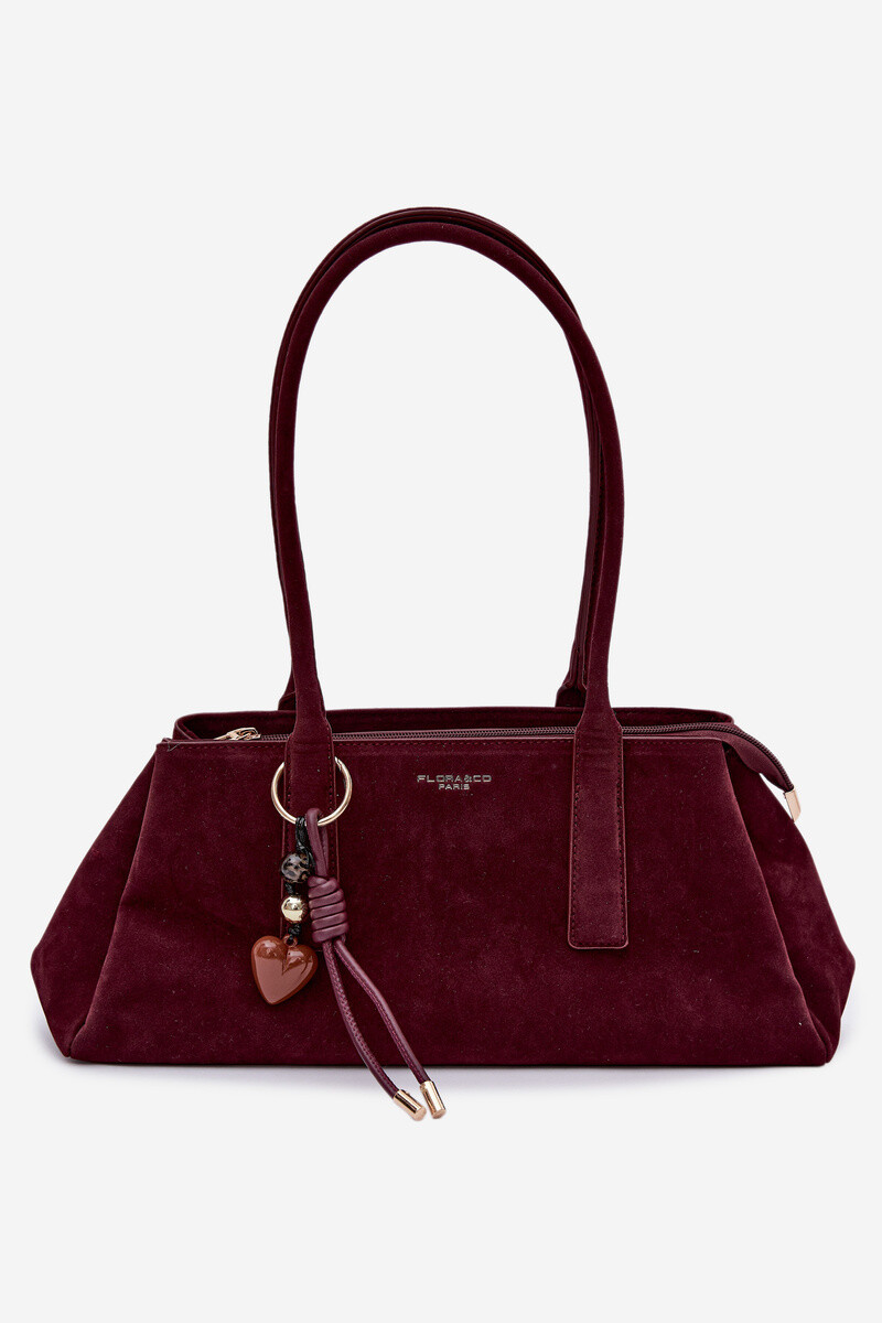Flora&Co Eco Semišová Kabelka Bordeaux