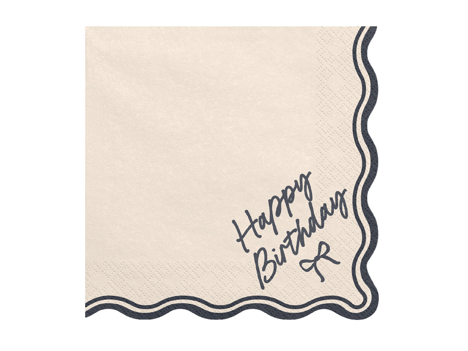 PartyDeco Servítky Happy Birthday - Mašličky 33 x 33 cm