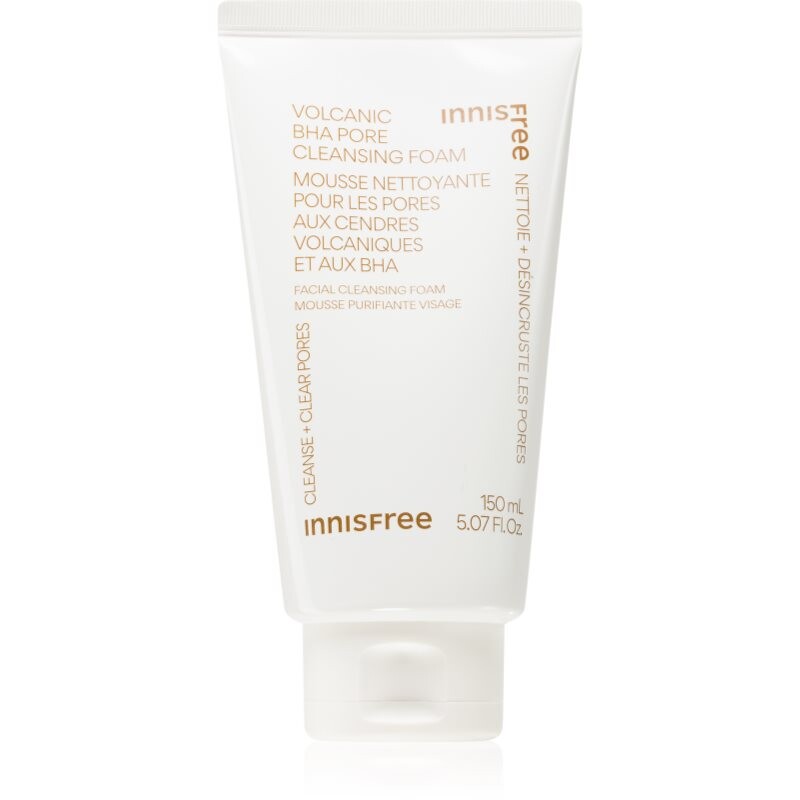 innisfree Volcanic BHA Pore Cleansing Foam jemná čistiaca pena pre vyhladenie pleti a minimalizáciu pórov 150 ml