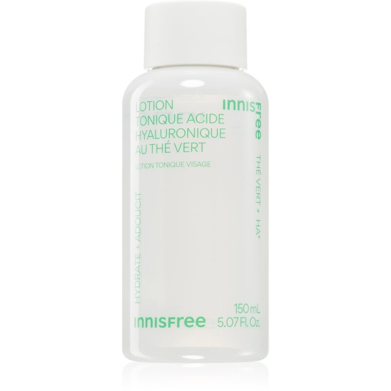 innisfree Green Tea Hyaluronic Toner hydratačné pleťové tonikum na posilnenie kožnej bariéry 150 ml