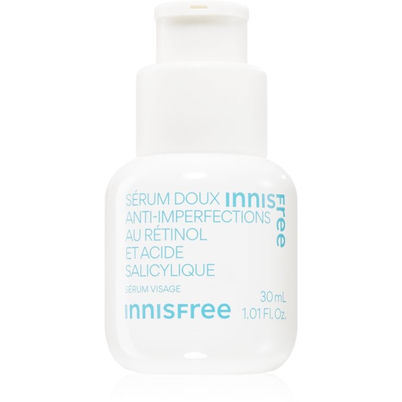 innisfree Gentle Retinol Salicylic Anti-Blemish Serum upokojujúce pleťové sérum proti nedokonalostiam aknóznej pleti 30 ml