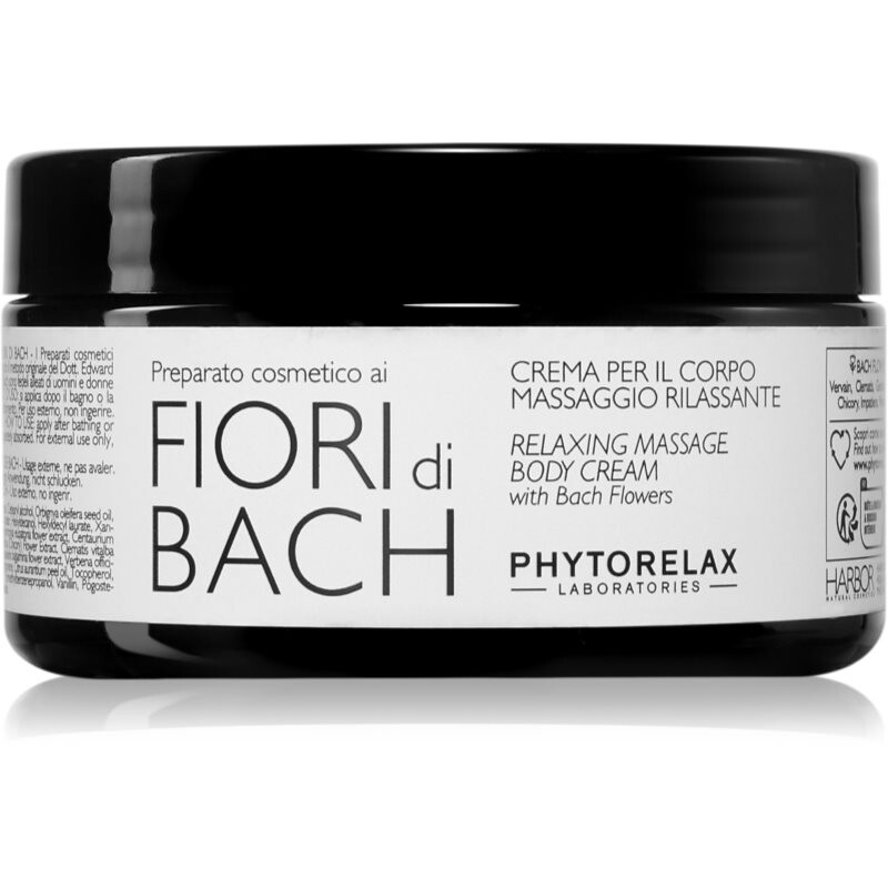 Phytorelax Laboratories Fiori di Bach výživný telový krém na relaxáciu 300 ml