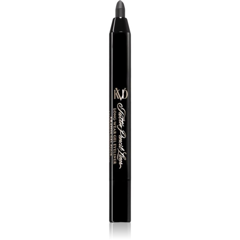 KVD Beauty Tattoo Pencil Liner vodeodolná gélová ceruzka na oči mini odtieň 10 Trooper Black 0.35 g