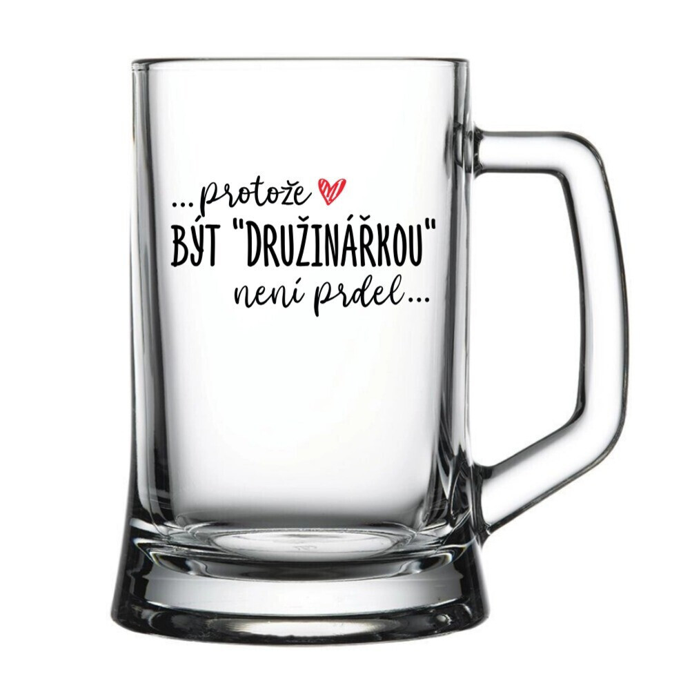 ... pretože BYŤ PRÍTELOM nie je osol... - pivný pohár 0,5 l