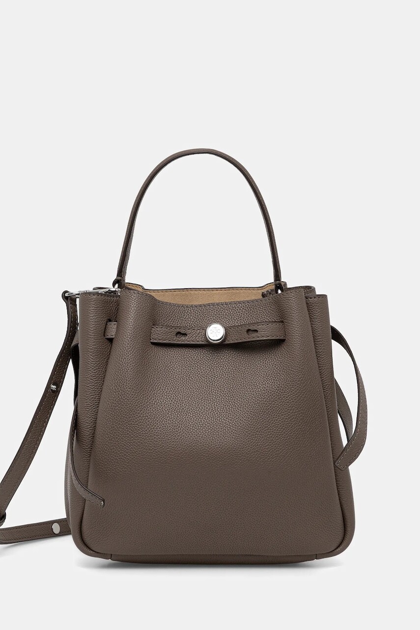 Kožená kabelka Tory Burch Romy Bucket