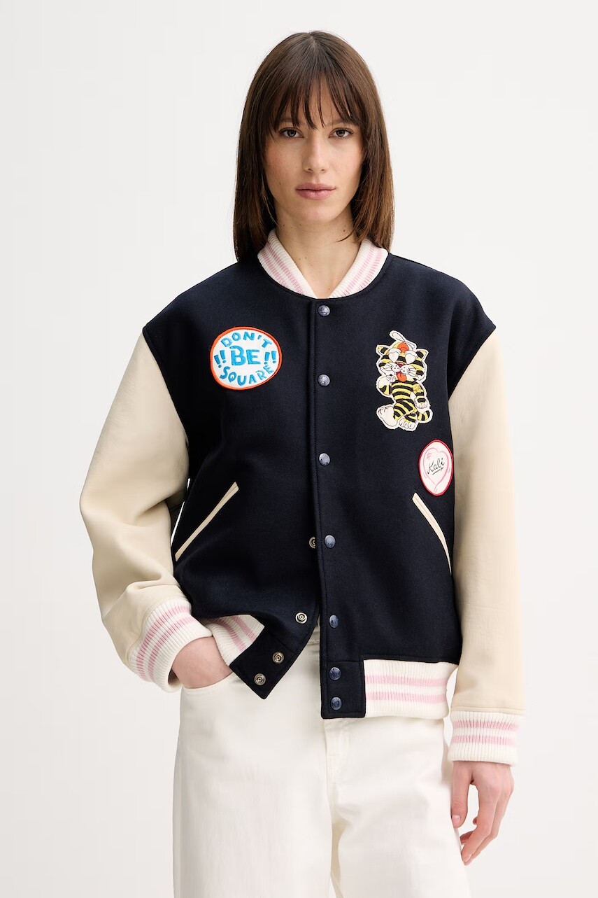 Kenzo bunda bomber dámska vlnená