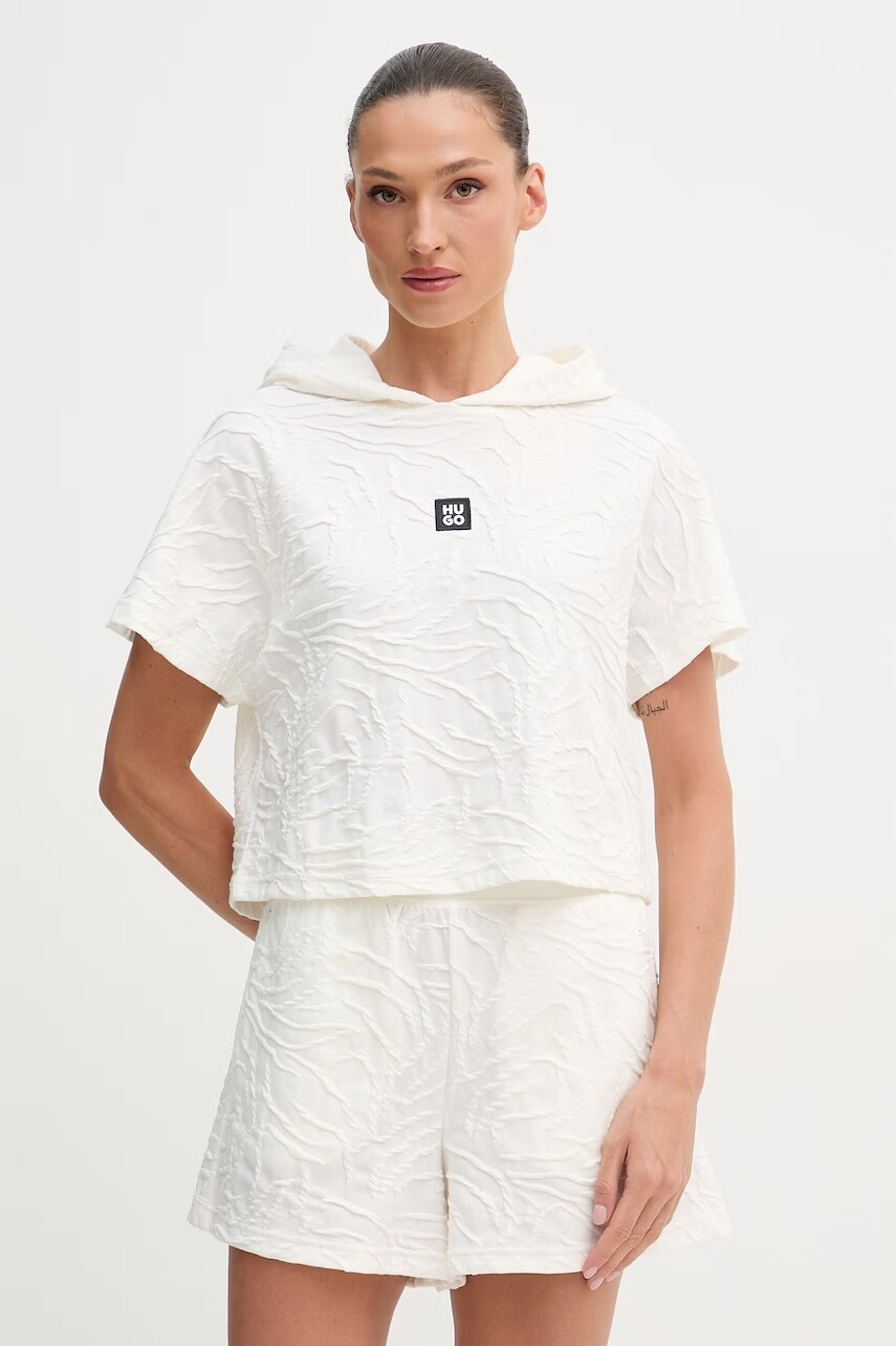 HUGO dámsky crop top s bavlnou ZEB_top