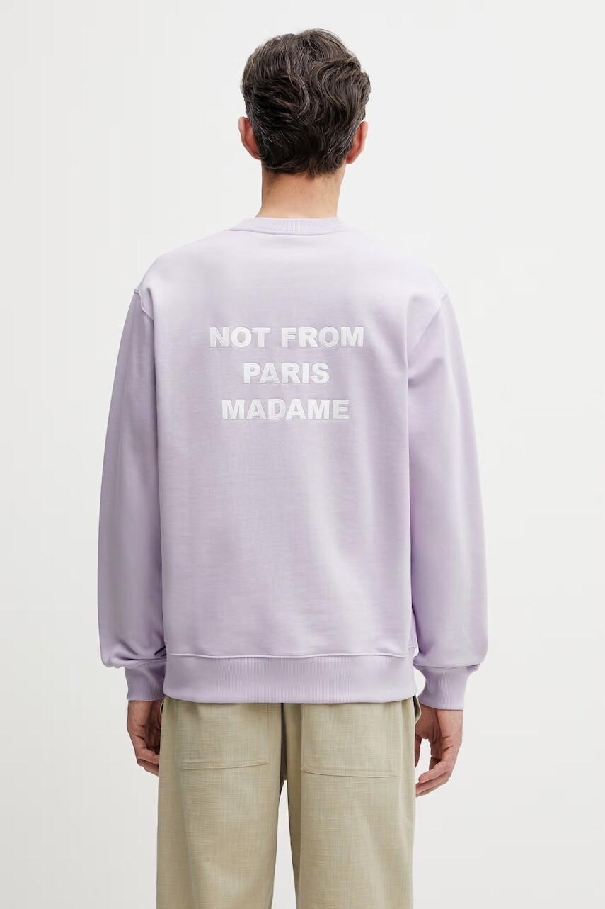 Drôle de Monsieur mikina pánska bavlnená Le Sweatshirt Slogan