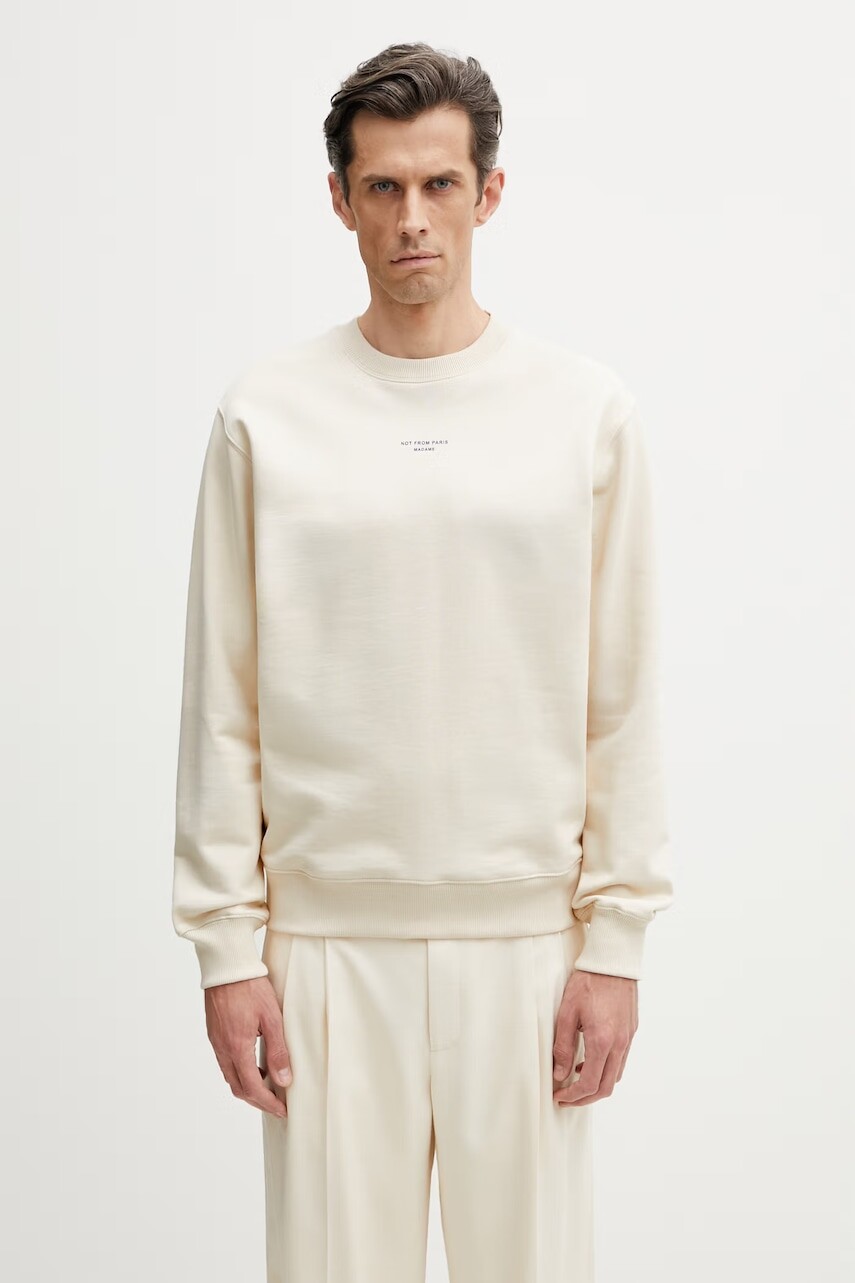 Drôle de Monsieur mikina pánska bavlnená Le Sweatshirt Slogan Classique