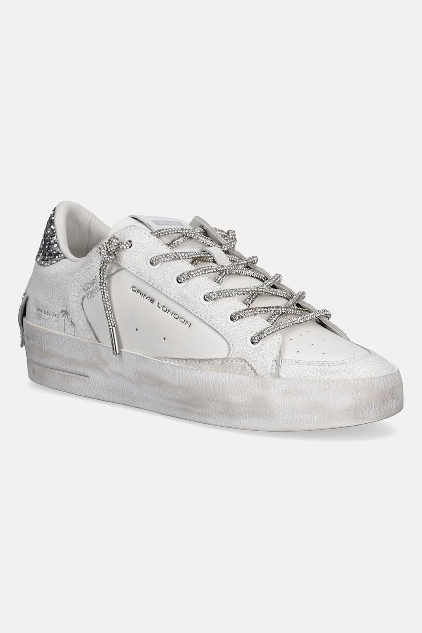 Crime London SK8 DELUXE WEDGE tenisky dámske kožené