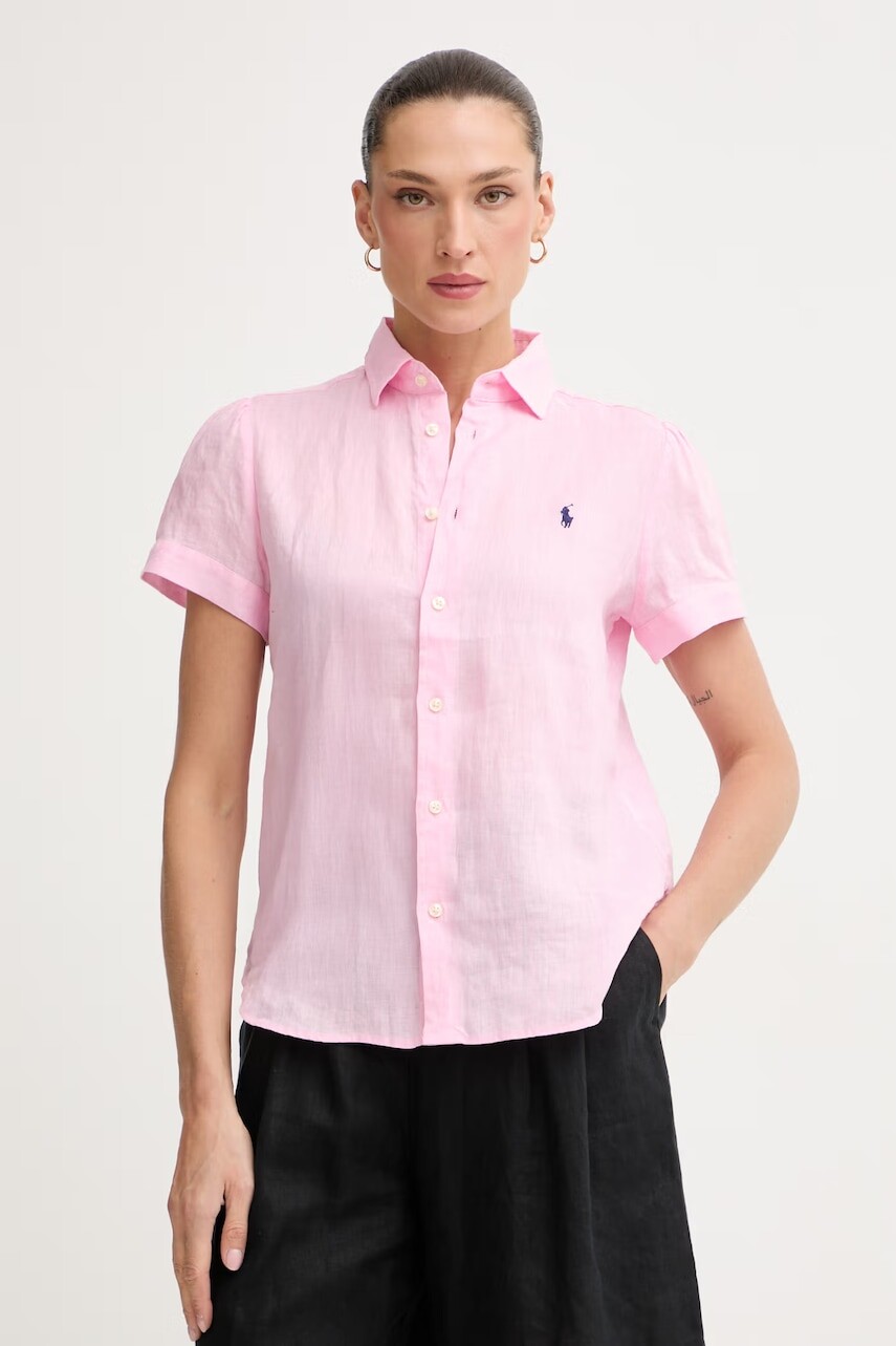 Polo Ralph Lauren košeľa dámska ľanová PD LINEN-WVN-SHIRT