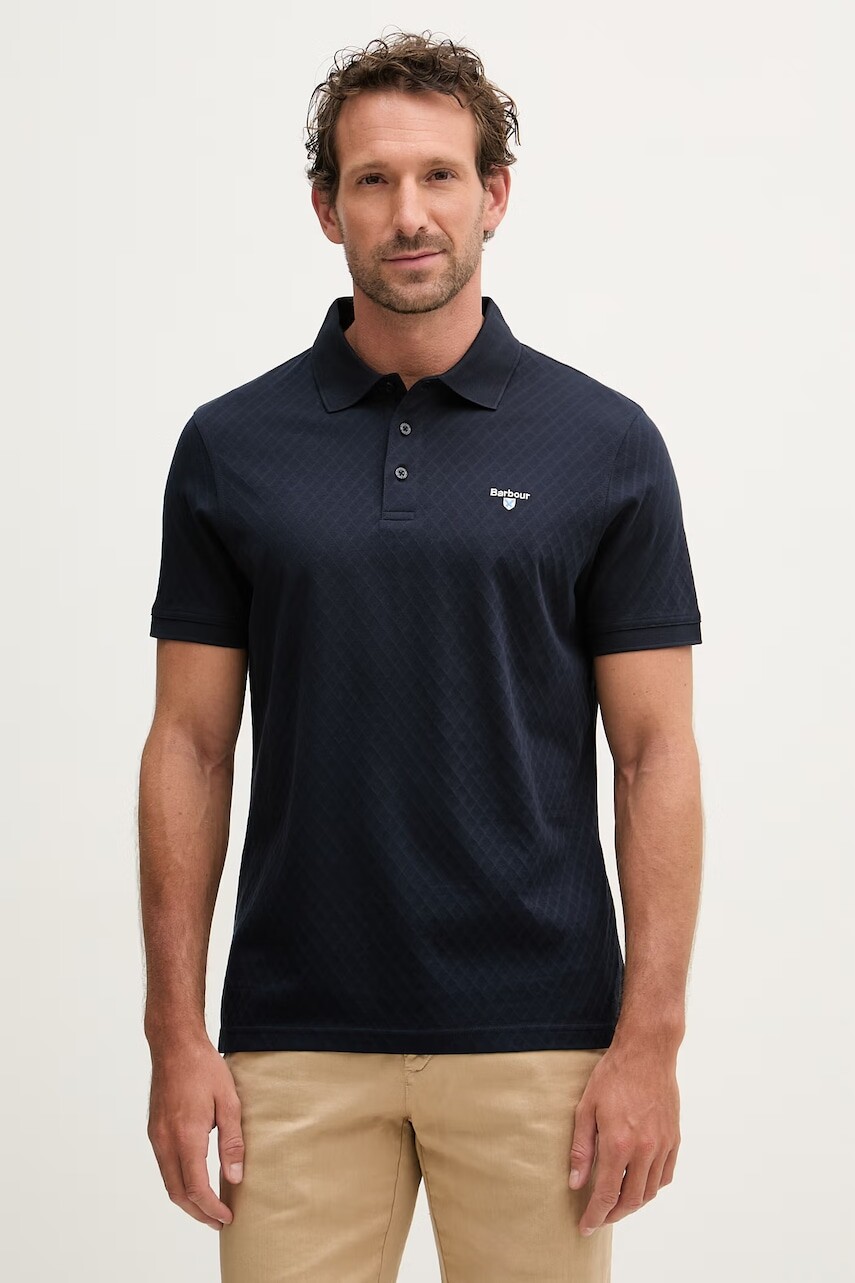 Barbour polo tričko pánske bavlnené Sutton Tailored Fit Polo Shirt