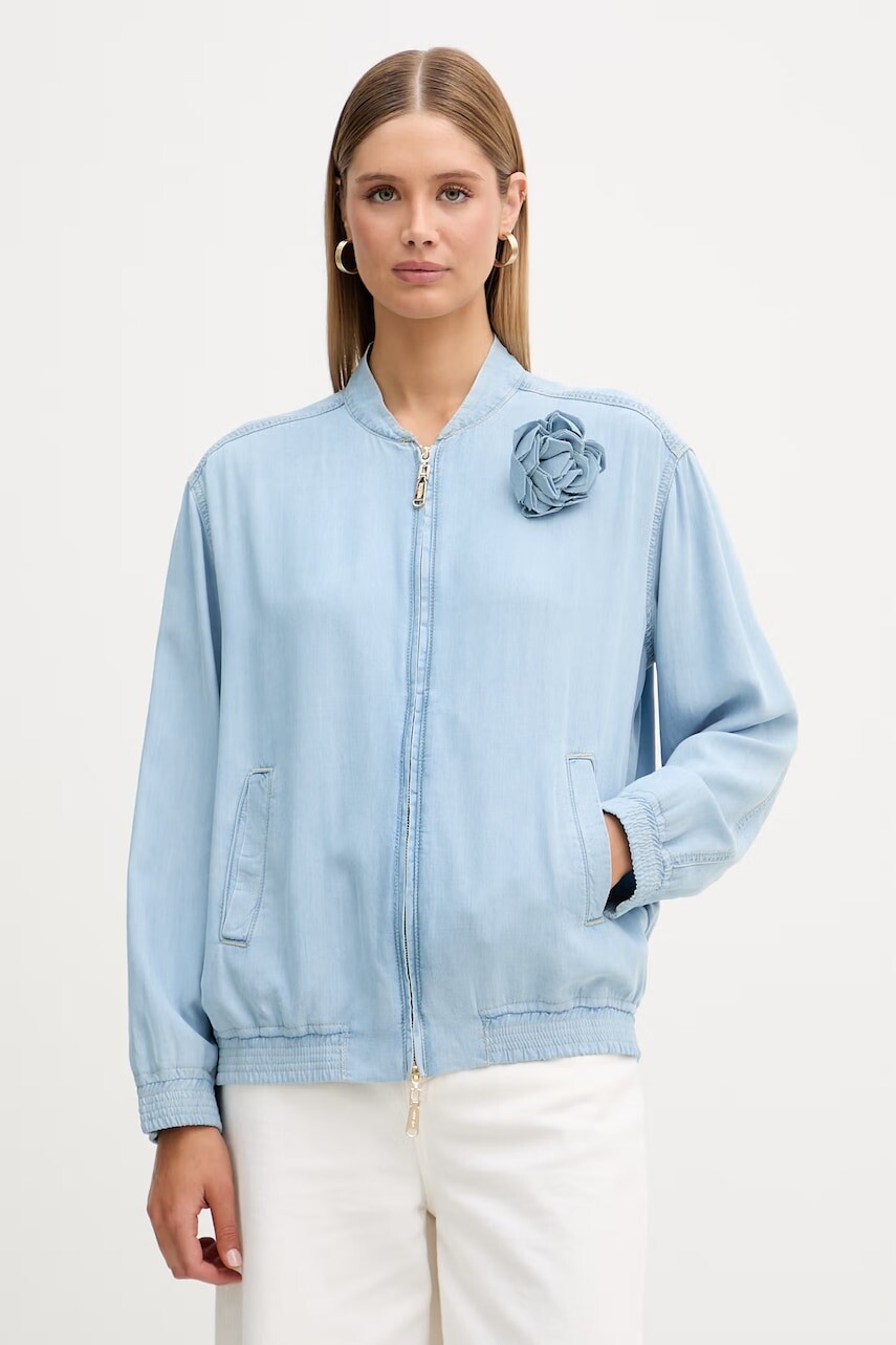 Blugirl Blumarine bunda bomber dámska rifľová