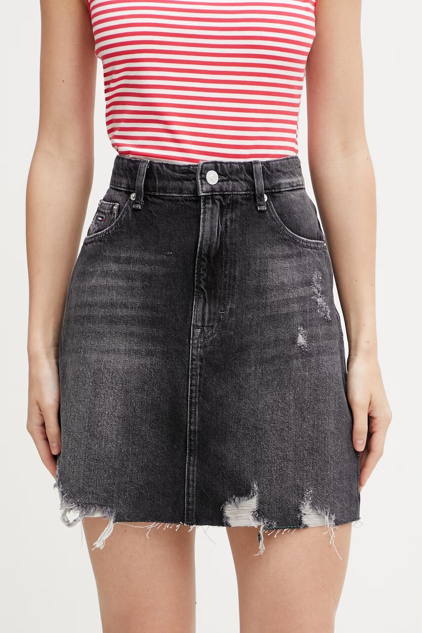 Tommy Jeans sukňa rifľová