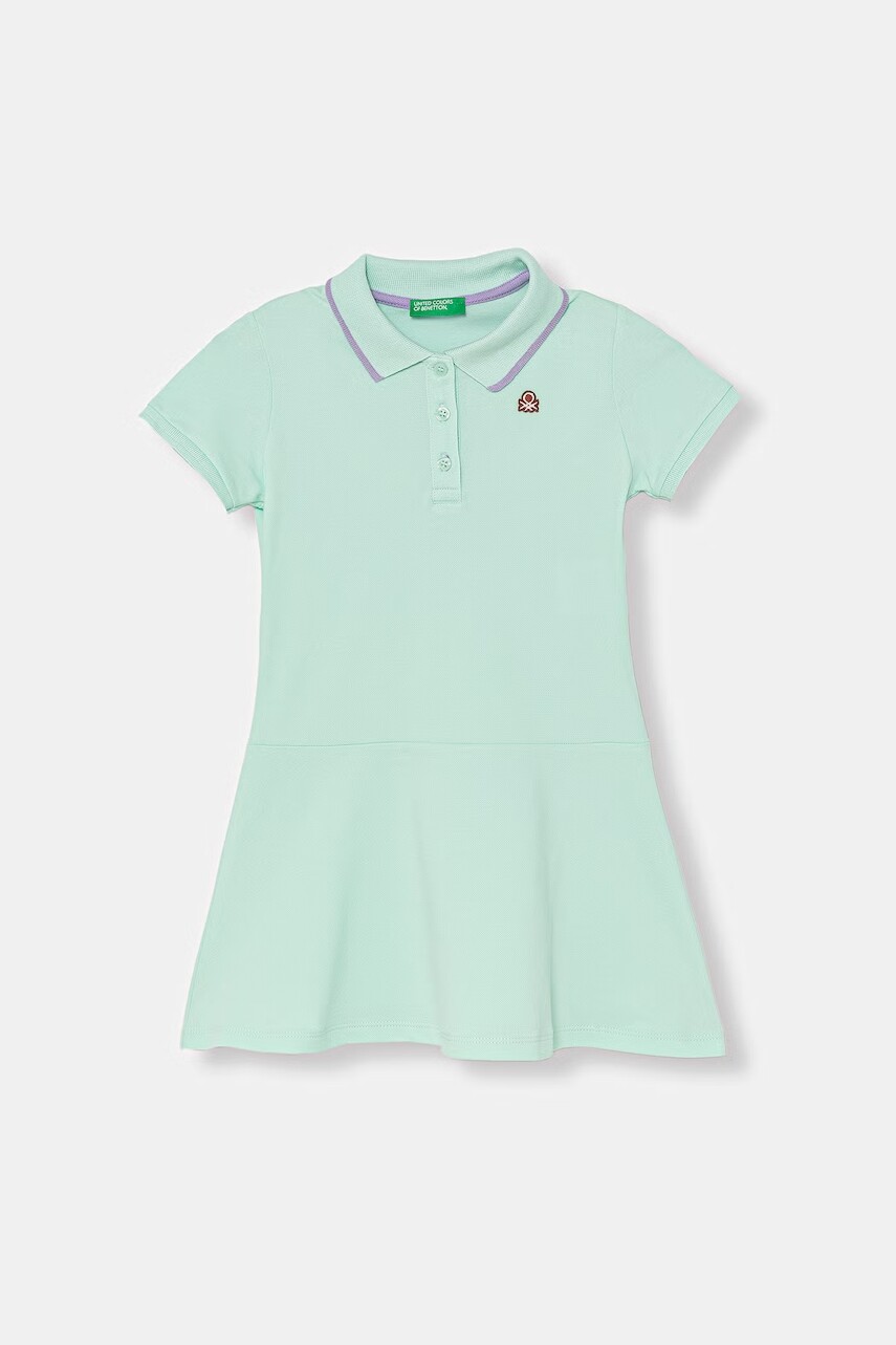 United Colors of Benetton Letné šaty bavlnené s elastanom