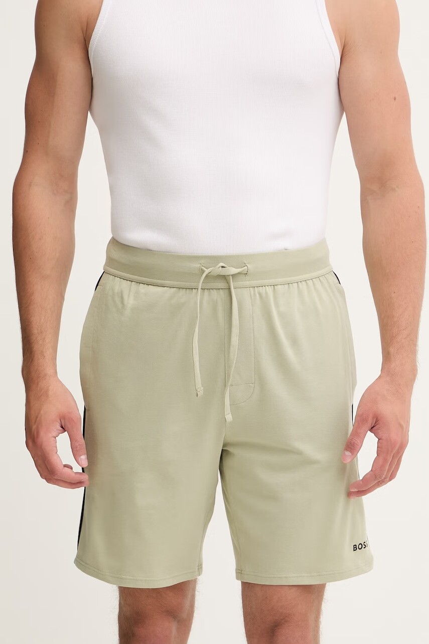BOSS pyžamové šortky pánske bavlnené s elastanom Unique Shorts