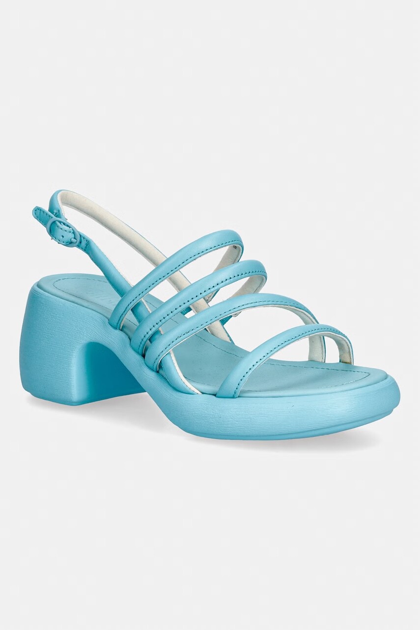 Camper sandále na podpätku kožené Thelma Sandal